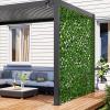 imageGiantex Expandable Fence Privacy Screen  Decorative Faux Purple Eucalyptus Fencing Panel for Balcony Artificial Hedges with PE Leaves and Willow for Outdoors Garden Patio Deck Apartment 1 PackGreen Eucalyptus