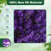imageGiantex Expandable Fence Privacy Screen  Decorative Faux Purple Eucalyptus Fencing Panel for Balcony Artificial Hedges with PE Leaves and Willow for Outdoors Garden Patio Deck Apartment 1 PackPurple Eucalyptus