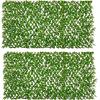 imageGiantex Expandable Fence Privacy Screen  Decorative Faux Purple Eucalyptus Fencing Panel for Balcony Artificial Hedges with PE Leaves and Willow for Outdoors Garden Patio Deck Apartment 1 PackGreen Eucalyptus