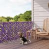 imageGiantex Expandable Fence Privacy Screen  Decorative Faux Purple Eucalyptus Fencing Panel for Balcony Artificial Hedges with PE Leaves and Willow for Outdoors Garden Patio Deck Apartment 1 PackPurple Eucalyptus