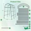 imageGiantex Garden Arch Trellis for Climbing Plants 75 FT HeavyDuty Cucumber Trellis with PECoated Steel Frame RustResistant Archway for Raised Bed Outdoor Vegetable amp Vine Support2