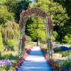 imageGiantex Garden Arch Trellis for Climbing Plants 75 FT HeavyDuty Cucumber Trellis with PECoated Steel Frame RustResistant Archway for Raised Bed Outdoor Vegetable amp Vine Support2