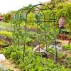 imageGiantex Garden Arch Trellis for Climbing Plants 75 FT HeavyDuty Cucumber Trellis with PECoated Steel Frame RustResistant Archway for Raised Bed Outdoor Vegetable amp Vine Support2