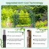 imageGiantex Garden Arch Trellis for Climbing Plants 75 FT HeavyDuty Cucumber Trellis with PECoated Steel Frame RustResistant Archway for Raised Bed Outdoor Vegetable amp Vine Support2