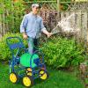 imageGiantex Garden Hose Reel Cart  Water Hose Cart with 4 Wheels amp Nonslip Grip Outside Portable Water Hose Holder Hold 330 FT of 58 or 34 400 FT of 12 Hose for Lawn Garden Yard Watering BlueBlue