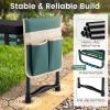 imageGiantex Garden Kneeler and Seat Foldable Gardening Stool wWide EVA Foam Padding Tool Pouch HeavyDuty Kneeling Bench for Knee amp Back Pain Relief Gardening Kit for Seniors Women Men Green