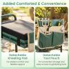 imageGiantex Garden Kneeler and Seat Foldable Gardening Stool wWide EVA Foam Padding Tool Pouch HeavyDuty Kneeling Bench for Knee amp Back Pain Relief Gardening Kit for Seniors Women Men Green