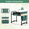imageGiantex Garden Kneeler and Seat Foldable Gardening Stool wWide EVA Foam Padding Tool Pouch HeavyDuty Kneeling Bench for Knee amp Back Pain Relief Gardening Kit for Seniors Women Men Green