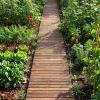 imageGiantex Garden Pathway Roll Up  12ft Wood Walkway 22 inch Width No Assembly Required Outdoor Decorative Boardwalk Sidewalk Flooring Pavers for Lawns Backyard Patio Wedding Carbonized BrownCarbonized Brown