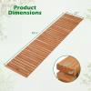 imageGiantex Garden Pathway Roll Up  12ft Wood Walkway 22 inch Width No Assembly Required Outdoor Decorative Boardwalk Sidewalk Flooring Pavers for Lawns Backyard Patio Wedding Carbonized BrownGolden Teak