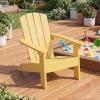 imageGiantex Kids Adirondack Chair AllWeather HIPS Childrens Outdoor Chair wErgonomic Design Toddler Lawn Chairs for Age 38 Kids Beach Chair for Garden Patio Backyard 1TurquoiseYellow