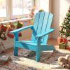 imageGiantex Kids Adirondack Chair AllWeather HIPS Childrens Outdoor Chair wErgonomic Design Toddler Lawn Chairs for Age 38 Kids Beach Chair for Garden Patio Backyard 1TurquoiseTurquoise