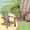 imageGiantex Kids Adirondack Chair AllWeather HIPS Childrens Outdoor Chair wErgonomic Design Toddler Lawn Chairs for Age 38 Kids Beach Chair for Garden Patio Backyard 1TurquoiseTaupe