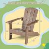 imageGiantex Kids Adirondack Chair AllWeather HIPS Childrens Outdoor Chair wErgonomic Design Toddler Lawn Chairs for Age 38 Kids Beach Chair for Garden Patio Backyard 1TurquoiseTaupe