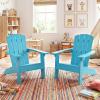 imageGiantex Kids Adirondack Chair AllWeather HIPS Childrens Outdoor Chair wErgonomic Design Toddler Lawn Chairs for Age 38 Kids Beach Chair for Garden Patio Backyard 1TurquoiseTurquoise