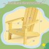 imageGiantex Kids Adirondack Chair AllWeather HIPS Childrens Outdoor Chair wErgonomic Design Toddler Lawn Chairs for Age 38 Kids Beach Chair for Garden Patio Backyard 1TurquoiseYellow