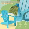 imageGiantex Kids Adirondack Chair AllWeather HIPS Childrens Outdoor Chair wErgonomic Design Toddler Lawn Chairs for Age 38 Kids Beach Chair for Garden Patio Backyard 1TurquoiseTurquoise
