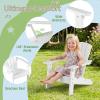 imageGiantex Kids Adirondack Chair AllWeather HIPS Childrens Outdoor Chair wErgonomic Design Toddler Lawn Chairs for Age 38 Kids Beach Chair for Garden Patio Backyard 1TurquoiseWhite