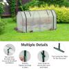 imageGiantex Mini Portable Greenhouse  for Raised Garden Bed 47x215x24 Outdoor Greenhouses with PE Cover RollUp Zipper Door Waterproof Plant Shelter for Garden Patio Lawn Vegetables amp Flowers