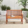 imageGiantex Outdoor Bench Wood Patio Bench with Cozy Armrests amp Backrest Slatted Sitting Area Eucalyptus Wood Frame 2Person Loveseat for Park Porch Yard 800 lbs Max Load Garden Bench Eucalyptus