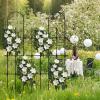 imageGiantex Outdoor Garden Trellis for for Climbing Plants 73 Tall Trellis wRustproof PE Coated Metal Pipes Garden Fence for Vine Cucumber Tomato Flower Clematis Roses Outdoor Patio Lawn Decor