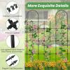 imageGiantex Outdoor Garden Trellis for for Climbing Plants 73 Tall Trellis wRustproof PE Coated Metal Pipes Garden Fence for Vine Cucumber Tomato Flower Clematis Roses Outdoor Patio Lawn Decor