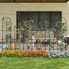 imageGiantex Outdoor Garden Trellis for for Climbing Plants 73 Tall Trellis wRustproof PE Coated Metal Pipes Garden Fence for Vine Cucumber Tomato Flower Clematis Roses Outdoor Patio Lawn Decor