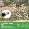 imageGiantex Outdoor Garden Trellis for for Climbing Plants 73 Tall Trellis wRustproof PE Coated Metal Pipes Garden Fence for Vine Cucumber Tomato Flower Clematis Roses Outdoor Patio Lawn Decor