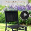 imageGiantex Outdoor Patio Dining Chair Set of 4 Armless Dining Chair with Breathable Fabric Seat amp Backrest Heavy Duty Aluminum Frame Outside Lightweight Patio Chairs for Porch Garden Yard Poolside2 Count Pack of 1