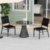 imageGiantex Outdoor Patio Dining Chair Set of 4 Armless Dining Chair with Breathable Fabric Seat amp Backrest Heavy Duty Aluminum Frame Outside Lightweight Patio Chairs for Porch Garden Yard Poolside1 Count Pack of 1