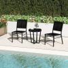 imageGiantex Outdoor Patio Dining Chair Set of 4 Armless Dining Chair with Breathable Fabric Seat amp Backrest Heavy Duty Aluminum Frame Outside Lightweight Patio Chairs for Porch Garden Yard Poolside2 Count Pack of 1