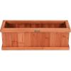 imageGiantex Outdoor Raised Garden Bed 40 x 13 x 12 Pine Wood Planter Box with 3 Drainage Holes Removable Bottom amp Bed Liner Rectangular Flower Container for Vegetables Herbs Indoor amp OutdoorCedar Brown