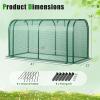 imageGiantex Raised Garden Bed with Cover Wood Elevated Planter Box with Legs amp Mini Greenhouse Waterproof SunProtective PE Green House Cover Outdoor Use for Fruit Vegetable Flower Herb WhiteGrayGreengray