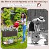 imageGiantex Raised Garden Bed with Legs 40 x 12 Rattan Elevated Planter Box wStorage Shelf Removable Liner Drainage Gaps for Vegetables Flowers amp Herbs Outdoor Planting Stand for Backyard PatioBrown