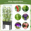 imageGiantex Raised Garden Bed with Legs amp Trellis for Climbing Plants SelfWatering Planter Box wWater Level Gauge for Vine Flower Herb Vegetable 295x135x76295x135x76