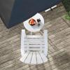 imageGiantex Set of 2 HDPE Outdoor Bar Stools All Weather Tall Adirondack Chair with Armrest Footrest Load 360Lbs Counter Height Bar Stool for Patio Garden Yard Indoor Or Outdoor Use TurquoiseWhite