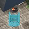 imageGiantex Set of 2 HDPE Outdoor Bar Stools All Weather Tall Adirondack Chair with Armrest Footrest Load 360Lbs Counter Height Bar Stool for Patio Garden Yard Indoor Or Outdoor Use TurquoiseTurquoise