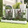 imageGiantex Set of 2 Raised Garden Bed with Trellis 59 SelfWatering Planter Box with Water Level Indicator amp Removable Space Dividers High Trellis for Climbing Vine Plant Hanging Indoor Outdoor UseGreyish White