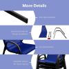 imageGiantex Set of 4 Patio Chairs Stackable Outdoor Dining Chairs 330 LBS Capacity All Weather Resistant Heavy Duty Rustproof Metal Armchairs Lawn Chairs for Front Porch Yard Pool GardenBlue