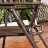 imageGiantex Set of 4 Patio Folding Sling Chairs Steel Camping Deck Garden Pool Backyard Chairs