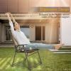 imageGiantex Set of 4 Patio Folding Sling Chairs Steel Camping Deck Garden Pool Backyard Chairs