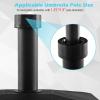 imageGiantex Umbrella Base with Wheels 54 lbs Fillable Mobile Umbrella Base Water or Sand Filled Heavy Duty Weighted Market Table Umbrella Stand Holder for Patio Poolside Deck Garden Outdoor