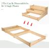 imageGiantex Wooden Raised Garden Bed Rectangular Planter Box for Vegetables Fruits Flowers Herbs 48 Lx24 Wx10 H Outdoor Elevated Planting Bed for Garden Backyard Lawn Patio49x49x22