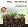 imageGiantex Wooden Raised Garden Bed Rectangular Planter Box for Vegetables Fruits Flowers Herbs 48 Lx24 Wx10 H Outdoor Elevated Planting Bed for Garden Backyard Lawn Patio48x24x10