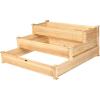 imageGiantex Wooden Raised Garden Bed Rectangular Planter Box for Vegetables Fruits Flowers Herbs 48 Lx24 Wx10 H Outdoor Elevated Planting Bed for Garden Backyard Lawn Patio49x49x22