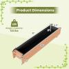 imageGiantex Wooden Raised Garden Bed w 5 Drainage Holes Elevated Rectangular Outdoor Planter Box for Flowers Herbs Vegetables Wood Gardening Container for Patio Garden Yard Balcony 36 x 16 x 152