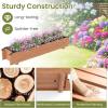 imageGiantex Wooden Raised Garden Bed w 5 Drainage Holes Elevated Rectangular Outdoor Planter Box for Flowers Herbs Vegetables Wood Gardening Container for Patio Garden Yard Balcony 36 x 16 x 152