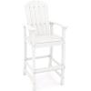 imageGiantex Set of 2 HDPE Outdoor Bar Stools All Weather Tall Adirondack Chair with Armrest Footrest Load 360Lbs Counter Height Bar Stool for Patio Garden Yard Indoor Or Outdoor Use TurquoiseWhite