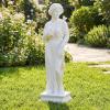 imageGiantex St Francis Garden Statue with Bird Feeder 245 Outdoor Saint Francis Statue with Animals WeatherResistant Magnesium Oxide Religious Sculpture for Garden Patio Prayer Catholic Yard DecorGreek Goddess  with Bird