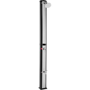 imageGiantex 72Ft 55 Gallon 2Section Solar Heated Outdoor Shower Temperature and Pressure Adjustment Easy Installation Pool Shower for Backyard Garden Beach SpaSilverBlack